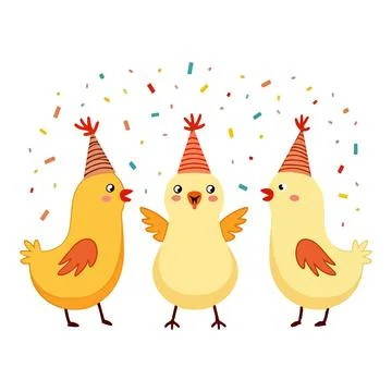 Party Chicks Illustration Stock Illustration