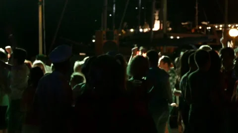 Party in City Stock Footage 54912421