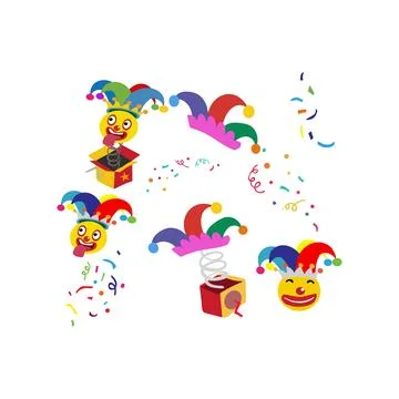Party Clown 1 Stock Illustration