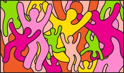 Party color background Stock Illustration