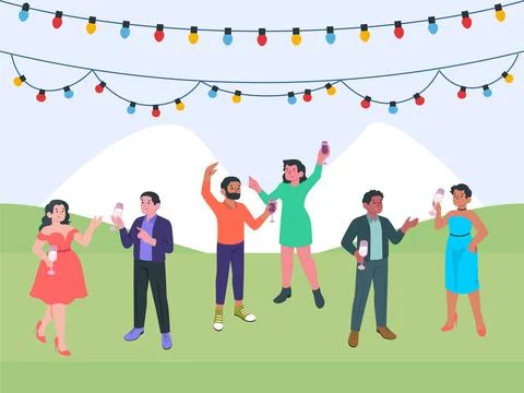 Party Concept Illustration Stock Illustration