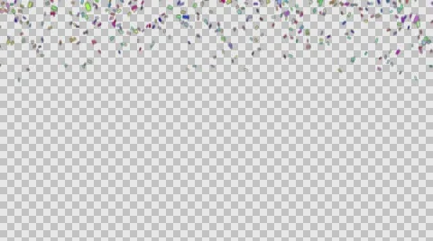 Party Confetti 03 With an Alpha 動画素材 62205291