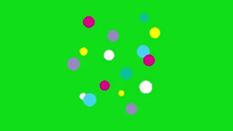 Party confetti animation on green screen 動画素材 330660656