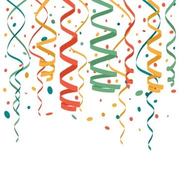Party confetti Stock Illustration