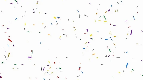 Party confetti - seamless looping, alpha channels and 4K Stock Footage 80472567