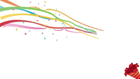 Party cracker animation Video stock 140706995