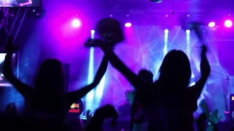 Party crowd going crazy Stock-Footage 65745731