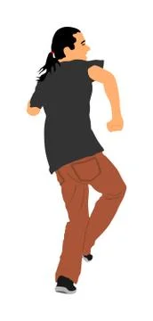 Party dancer handsome boy vector. Nightlife party Illustration