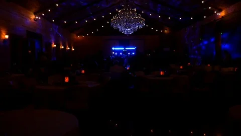 Party Dancing DJ Lights Disco Ball Wedding Reception Stock-Footage 104984219