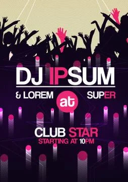 Party design template - Vector Illustration Stock Illustration