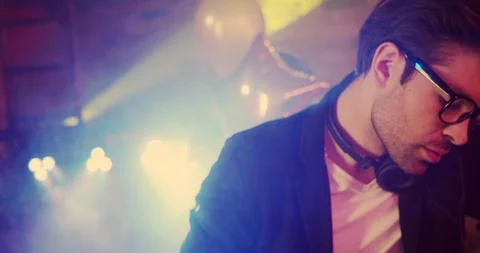 Party DJ Stock Footage 96029650