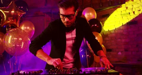 Party DJ Stock Footage 99766617