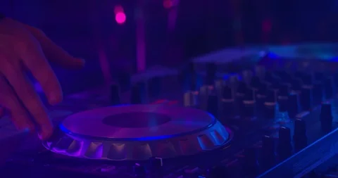 Party DJ in Slow Motion Stock Footage 96029119