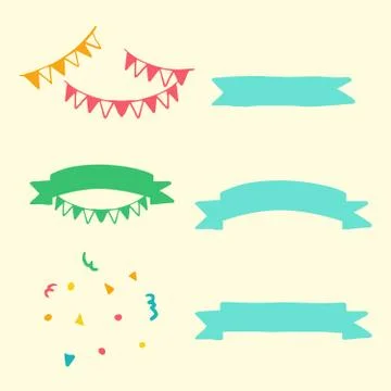 Party element Stock Illustration