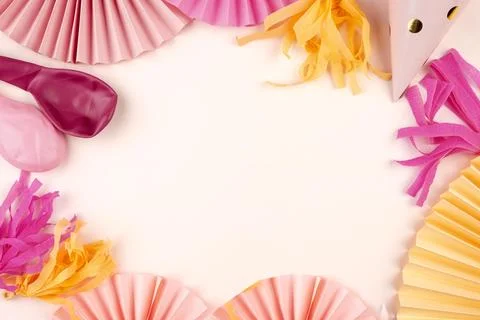 Party elements with copy space Stock Photos