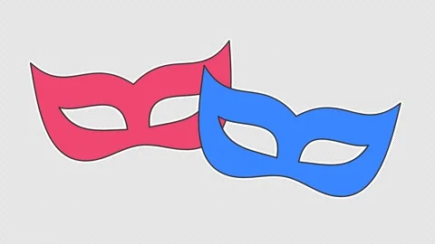 Party eyeglass mask Stock-Footage 342020328