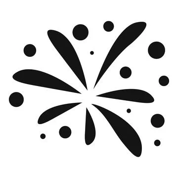 Party firework icon simple vector. Anniversary event Illustrazione stock