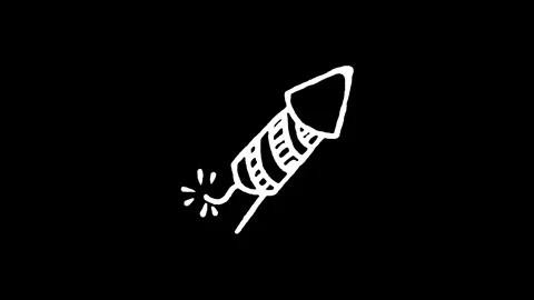 Party Firework Rocket Icon Stock Footage 345591850