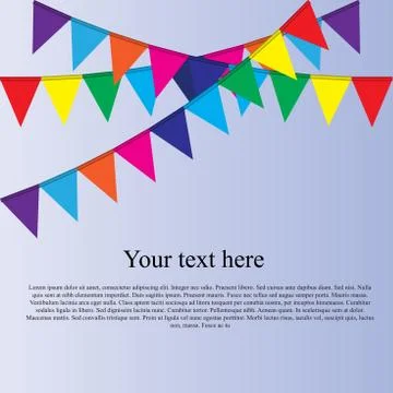 Party flag background Stock Illustration