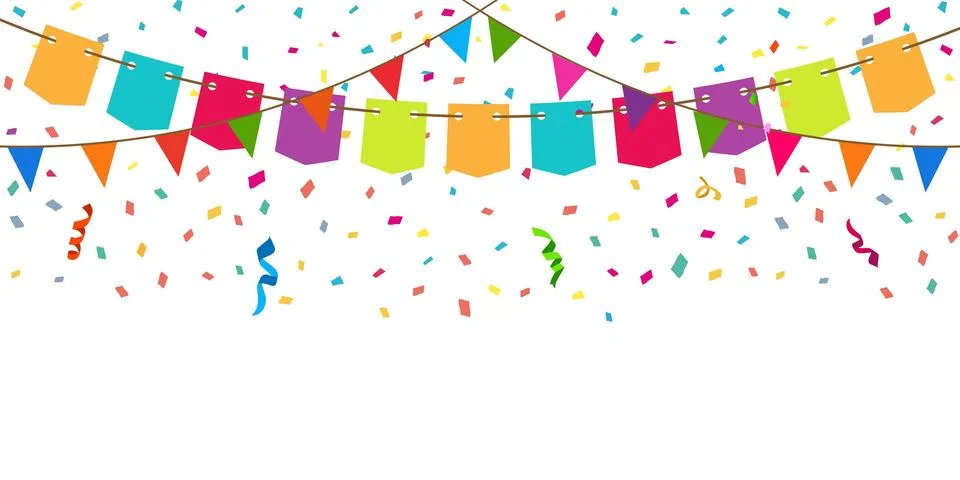 Party flags Stock Illustration