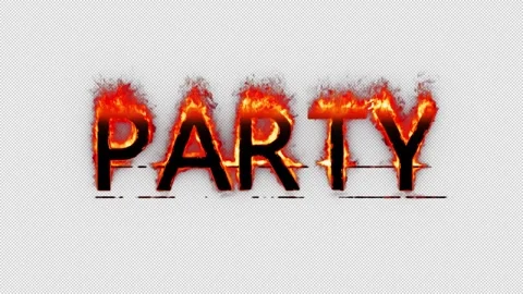 Party Flame Video stock 340570713