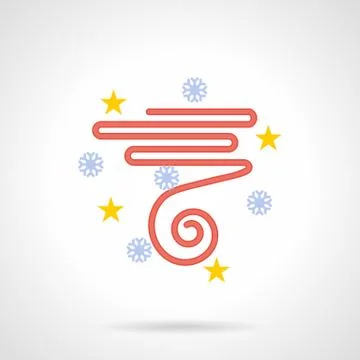 Party flat color vector icon Stock Illustration