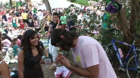 The party Stock Footage 445471