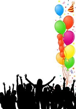 Party frame Stock Illustration