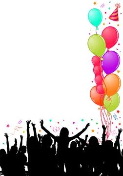 Party frame Stock-Illustration