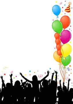 Party frame Stock Illustration