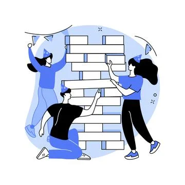 Party game abstract concept vector illustration. Stock Illustration