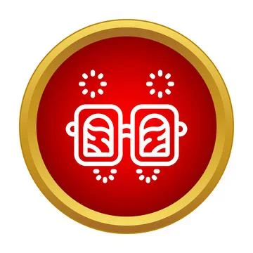 Party glasses icon symbolizing fun celebration event Stock Illustration