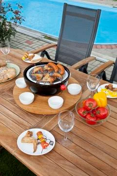 The party grill Stock Photos