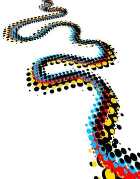 Party halftone Stock Illustration