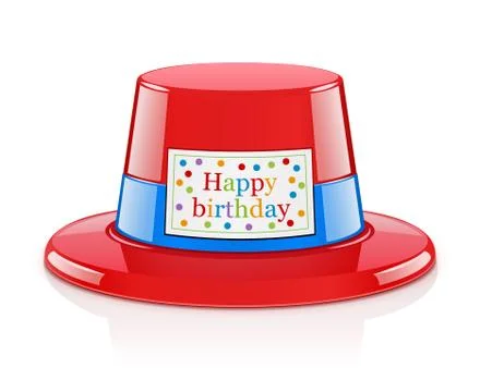 Party hat for birthday Illustrazione stock