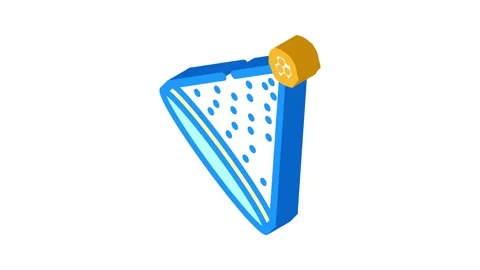 Party hat cap isometric icon animation Stock Footage 327291519