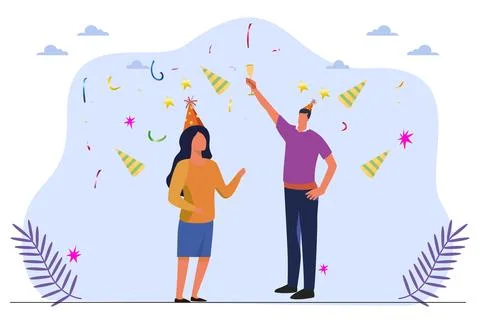 Party Hat Concept Illustration Stock Illustration