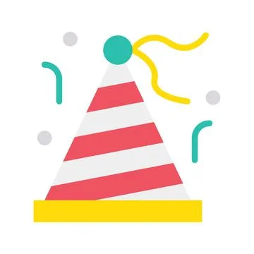 Party Hat Icon Image. Stock Illustration