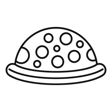 Party hat icon with polka dot pattern Stock Illustration