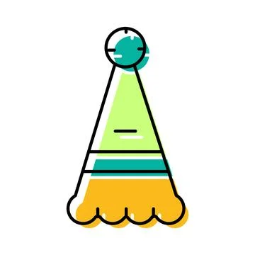 Party hat icon vector illustration for celebration and event Stock Illustration