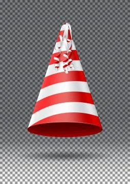 Party hat isolated on transparent background Stock Illustration