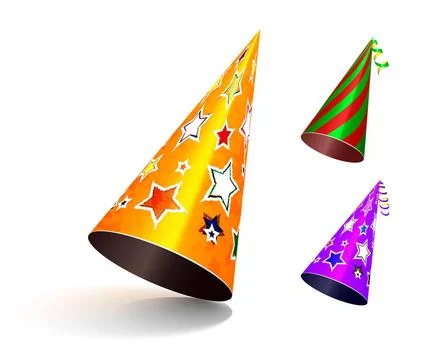 Party hat. Party hat. Vector set illustration on white background Copyrigh... Stock Photos