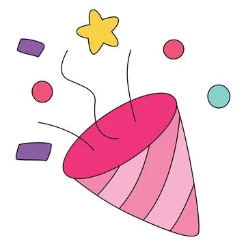 A party hat vector illustration Stock Illustration
