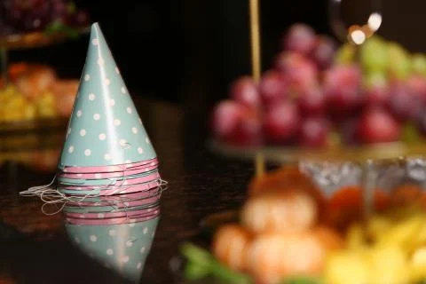 Party hats. Close up Stock Photos