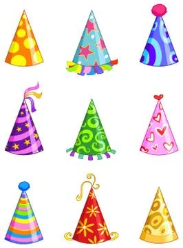Party hats Stock Illustration