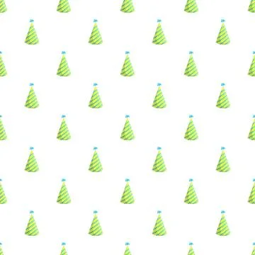 Party hats pattern creating a festive celebration background Illustrazione stock