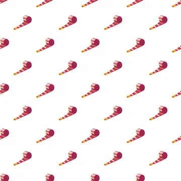 Party horn streamer pattern for festive celebration イラスト素材