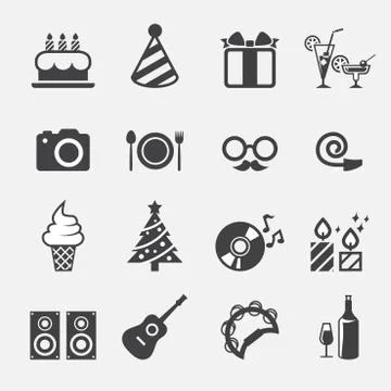 Party icon 2 Stock Illustration