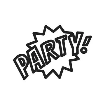 Party Icon Image. Illustrazione stock