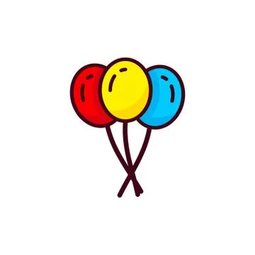 Party icon template vector. Celebration vector illustration. Thin line icons  Stock Illustration